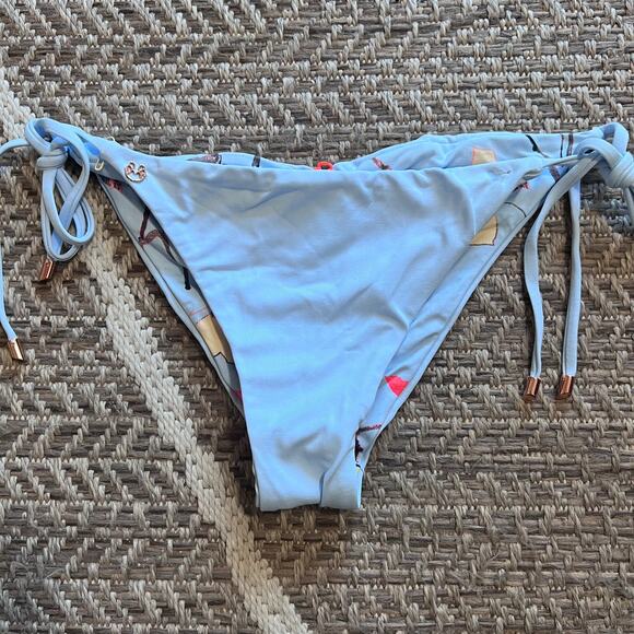 Maaji Side Tie Bikini Bottom Sz Large - Picture 1 of 7